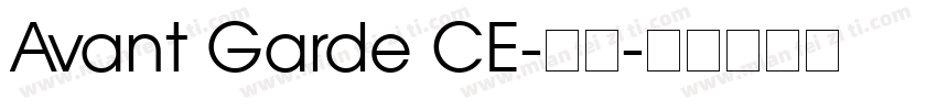 Avant Garde CE-粗体字体转换